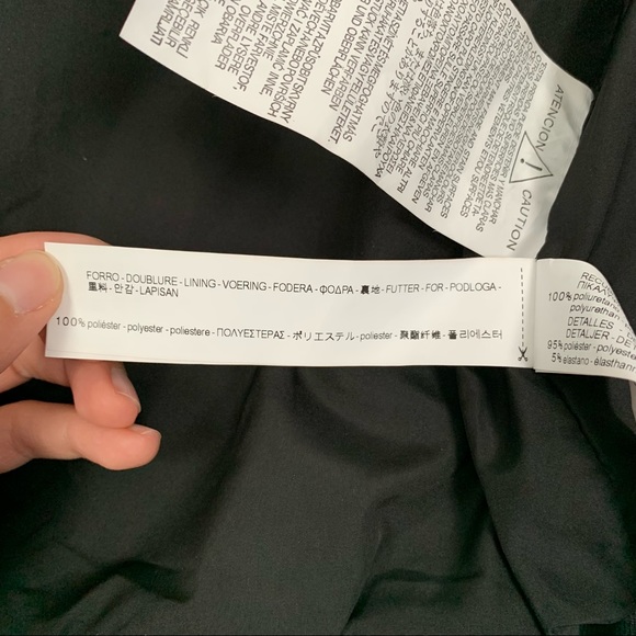 ZARA Black Faux Leather Full Zip Bomber Jacket - Picture 11 of 16